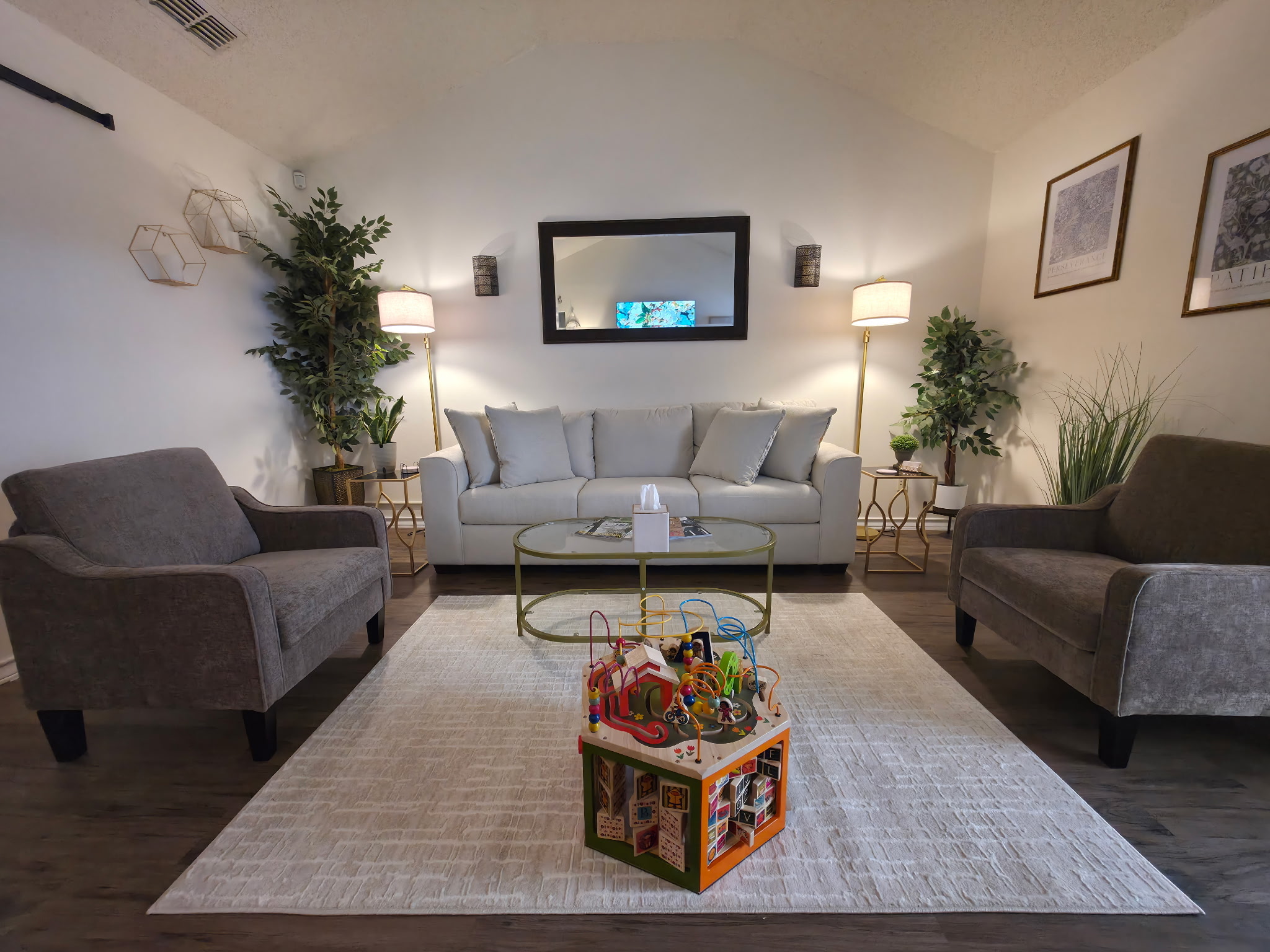 Welcoming lobby with comfortable seating